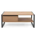 Couchtisch mit Schublade in Eiche anthrazit cm 100x 55 x 40 h