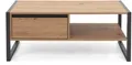 finori Couchtisch Beistelltisch Tisch Denver Artisan Oak anthrazit 100x40x55 cm