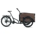E-Bike ADORE "Urban Deluxe" Gr. 56, grau, E-Bikes, 56cm, 24 Zoll (60,96cm), ABUS Shield 5650 Rahmenschloss