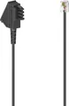 Hama Telefonkabel, TAE-F-Stecker - Modular-Stecker 6p4c, 6 m, Schwarz (00201147)