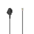 Hama Telefonkabel TAE-F Stecker Modular Stecker 6p4c 6 m Schwarz Telefonkabel