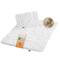 sleepling Baby Bettdecke und Kissen, Babybettenset, Bettzeug Set medium Ganzjahresdecke 100x135 cm und Flachkissen, Kopfkissen 40x60 cm, Made in EU, Oeko-TEX, Waschbar