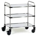 Fetra Hauptartikel 5005 Etagenwagen Feststeller Edelstahl rostfrei Traglast (max.): 150 kg Chrom