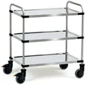 Edelstahlwagen, Ladefläche 800 X 500 Mm - Fetra