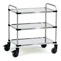 FETRA - Edelstahlwagen 5005 Tischwagen Servierwagen Ladefläche 800 x 500 mm