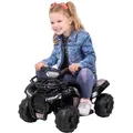 Kinder-Elektroauto Jumpy, Kinderquad, 18 Watt, Bremsautomatik, LED-Lichter, Daumengas, Soundmodul (Camouflage)