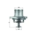 1x Thermostat, Kühlmittel MAHLE TI 48 80D passend für MERCEDES-BENZ