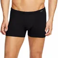CALIDA Evolution Boxershorts Herren, stoffbezogener Gummibund, aus seidig-weicher PIMA-Baumwolle schwarz 52-54
