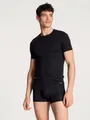 CALIDA Boxer Evolution Herren (1-St) stoffbezogener Gummibund, aus seidig-weicher PIMA-Baumwolle