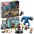 LEGO Marvel Iron Mans Labor: Halle der Rüstungen Bauspielzeug 76315 ab 8 Jahren