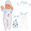 Neugeborenen Set Baby Kleidung für Jungen Ausstattung Erstausstattung 6 Teilig