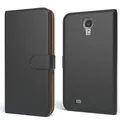 EAZY CASE Tasche kompatibel mit Samsung Galaxy S4 / S4 Neo Schutzhülle mit Standfunktion Klapphülle Bookstyle, Handytasche Handyhülle mit Magnetverschluss und Kartenfach, Kunstleder, Schwarz