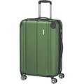 Travelite Koffer City, erweiterbar, grün, Hartschale, 4 Rollen, 78 Liter, 44 x 68 x 28cm