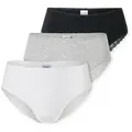 Schiesser Brasilslip Modern Multipacks (3er Pack) Spitzenbänder, Single-Jersey, Baumwollmischung bunt 42