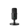 Amazon Basics Mini-USB-Kondensatormikrofon für Streaming, Gaming, Podcasting, mit Cardioid-Tonabnehmer, 5.8 x 3.4 inches, schwarz