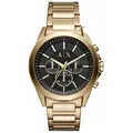 Armani Exchange AX2611 Herren-Armbanduhr, Edelstahl-Gehäuse, Metall-Armband - Gold