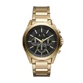 Herrenuhr ARMANI EXCHANGE DREXLER AX2611 Chrono Edelstahl Golden Schwarz NEW