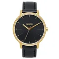 Nixon A108 513 Kensington Leather Gold/Black Damenuhr - Schwarz