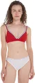 Tommy Hilfiger Damen Bikini Oberteil Triangel ohne Bügel, Rot (Primary Red), L