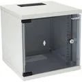 HMF 63406-07 Serverschrank Netzwerkschrank 6HE Wandgehäuse 10 Zoll Rack Lichtgrau