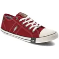 Rote Turnschuhe Mustang Modische Herrenschuhe, 44