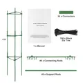 4x Rankhilfe Blumenhalter Tomatenkäfig Pflanzenhalter Pflanzenstütze 160cm