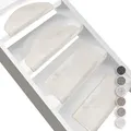 Stufenmatten Sundae Creme 20 23,5 x 65 cm Halbrund - Weiß