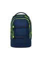 Satch Pack Schulrucksack ab 5. Klasse ergonomisch 30L Stauraum standfest Organisationstalent Toxic Yellow - Dunkelblau