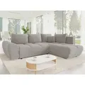 MIRJAN24 Ecksofa Forest, mit Schlaffunktion und Bettkasten, 290x183x85 cm, Ausziehmechanismus DL grau