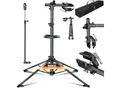 KESSER® Fahrradmontageständer Profi 50kg - 360° drehbar für E-Bike, Mountainbike & Fahrrad, höhenverstellbarer Reparaturständer, mit Werkzeugablage, Tragetasche & Schnellspanner