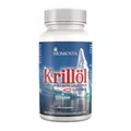 BIOMENTA Krillöl – 90 Antarktis SUPERBA™ Krilloil Kapseln hochdosiert – mit Omega 3 + EPA + DHA + Phospholipiden + Astaxanthin - Premiumqualität
