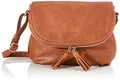 TOM TAILOR Lari Damen Umhängetasche Crossbody Bag Mittelgroß Cognac Braun