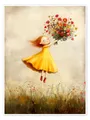 Posterlounge Wandbild Blumen im Wind, Annika Persson, erhältlich als Poster, Leinwandbild, Wandsticker oder Acrylglasbild