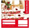 LYSCO Geschenkkarte Geschenkgutscheine Restaurant Essen Gutschein Gastronomie DIN lang, gedeckter Tisch Gesellschaft Dating