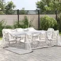 vidaXL Transparente Plane mit Ösen 5x5 m Polyethylen - Transparent