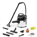 KÄRCHER Waschsauger SE 4, 2-in-1-Sprühsaugschlauch, Frisch- und Schmutzwassertank: 4 l,Waschbodendüse mit Hartbodenaufsatz, Clip-Bodendüse mit Hartboden- und Teppicheinsatz, Polster- & Fugendüse