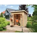 Karibu Gartenhaus KARIBU Gartenhaus Merseburg 240×175 cm 14 mm, BxT: 240x175 cm 240 cm x 175 cm