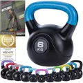 Body & Mind® Kettlebell Kugelhantel 2-20 kg - Workout Gewicht-Hantel für Kraft-Training - Profi Fitness Schwunghantel aus Kunststoff (d - 6 kg)
