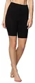 Bellivalini Damen Kurze Leggings aus Baumwolle BLV50-157 (Schwarz, S)