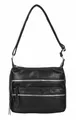 Damen Tasche Shopper Schultertasche Umhängetasche Crossover Crossbody Henkeltasche Beuteltasche Handtasche City Bag Reise Kunst-Leder Schwarz V1
