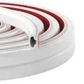 Selbstklebend Türdichtung Dichtungsband, Gummidichtung für Fenster & Türen – Zugluftstopper, Lärmschutz, Energieeffizienz, Wetterfest, Haustür Dichtung Door Seal Schalldämmung Dichtband (Weiß, 7M)