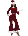 GUIRMA Kostüm Weihnachtsfrau für Damen rot