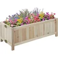 Tectake Hochbeet Blomster Klappbar Fassungsvermögen 30 L  30 x 70 x 25 cm Braun