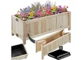 tectake® Hochbeet, klappbar, natürliches Tannenholz, 70 x 30 x 25 cm, Belastbarkeit 50 kg