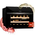 Weinkühlschrank 1 Zone 24 Weinflaschen Wein Flaschenkühlschrank Kühlschrank