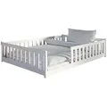 Kids Collective Bodenbett, Weiß, Holz, 140x200 cm, Kinder- & Jugendzimmer, Kindermöbel, Kinderbetten, Kindereinzelbetten
