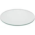 Relaxdays Glasplatte, Transparent, Glas, Rund, 40x0.8x40 cm, Esszimmer, Tische, Esstische, Tischsysteme, Tischplatte