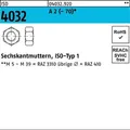 Sechskantmutter Iso 4032 M 4 A 2