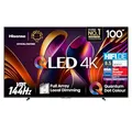 Hisense 100E77NQ Pro 254cm (100 Zoll) Fernseher, 4K UHD, QLED, Smart TV, Total HDR, Dolby Vision IQ Atmos, 144Hz (VRR), HDMI 2.1, Game Mode PRO, Triple Tuner, Alexa Built-In, Dunkelgrau, [2024]