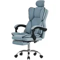 Ml-Design Bürostuhl, Blau, Kunststoff, 1-Sitzer, 66x130.5x59 cm, Arbeitszimmer, Bürostühle, Chefsessel